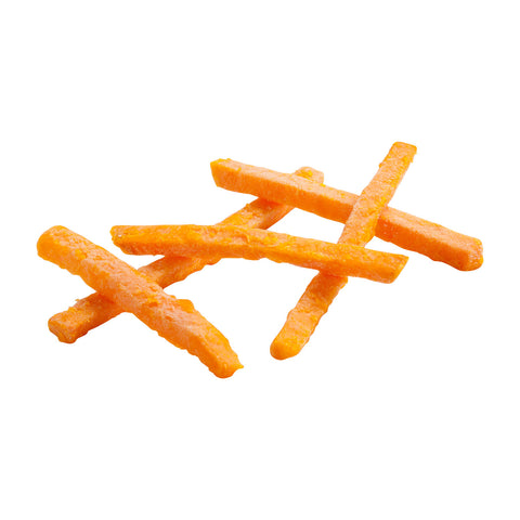 Simplot Sweets 3/8 inch Straight Cut Sweet Potato Fries, 2.5 Pound -- 6 per case.