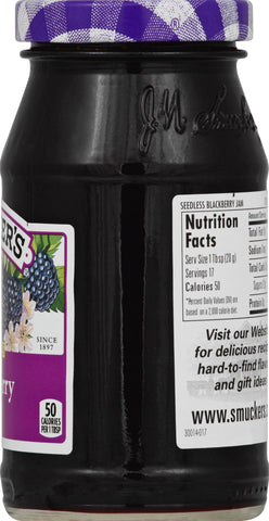 Jam Blackberry Seedless Glass Jar