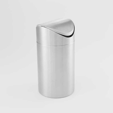 American MetalCraft WASTE BIN COUNTERTOP SWING TOP S/S 4.5X9