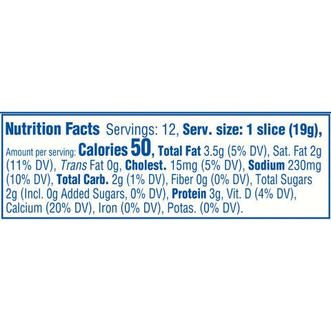 Kraft CHEESE AMERICAN SLICES 12 COUNT IW