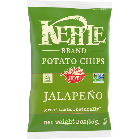Kettle Jalapeno Potato Chips - 2 oz. bag, 6 per case