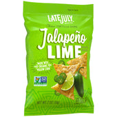 Late July Snacks TORTILLA CHIP JALAPENO LIME GLUTEN FREE NON GMO