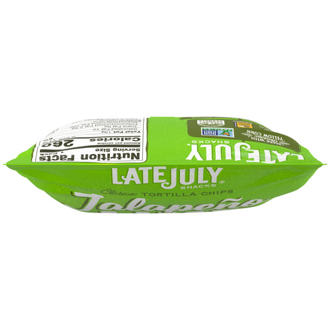 Late July Snacks TORTILLA CHIP JALAPENO LIME GLUTEN FREE NON GMO
