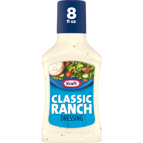 Kraft Classic Ranch Dressing, 8 Fluid Ounce -- 9 per case.