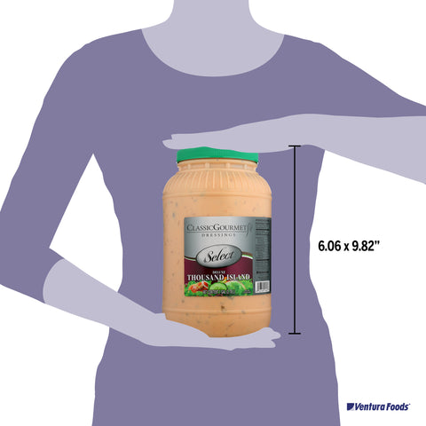 Ventura Foods Classic Gourmet Select Deluxe Thousand Island Salad Dressing, 4 Gallon.