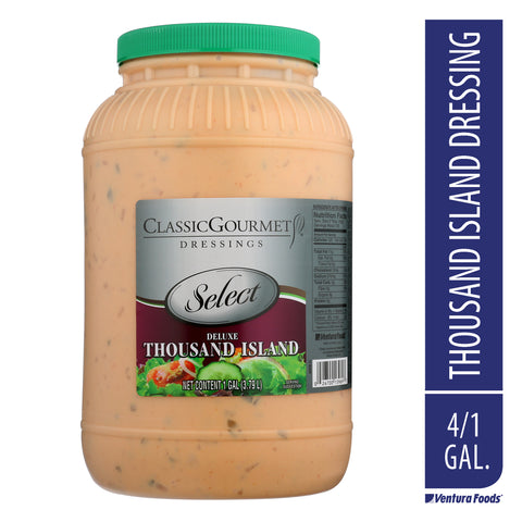 Ventura Foods Classic Gourmet Select Deluxe Thousand Island Salad Dressing, 4 Gallon.