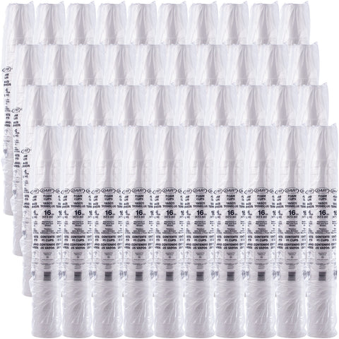 Chief and Snoogies CUP FOAM WHITE 16 OZ