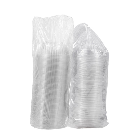 PresentaBowls® BOWL PLASTIC CLEAR COMBO W/ LID 32 OZ