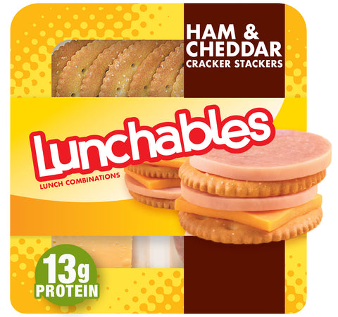 Kraft Oscar Mayer Lunchable Ham and Cheddar Cheese, 4.5 Ounce -- 16 per case.