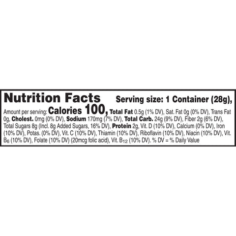 Kelloggs Froot Loops Reduced Sugar Whole Grain Cereal, 1 Ounce Bowl -- 96 per case.