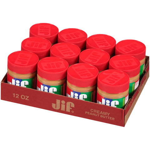 Jif Creamy Peanut Butter, 12 Ounce -- 12 per case.