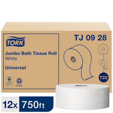 Tork Universal TISSUE TOILET JUMBO 2-PLY PERFORATED