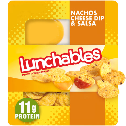 Kraft Oscar Mayer Lunchable Cheese Dip and Salsa Nacho, 4.4 Ounce -- 16 per case.