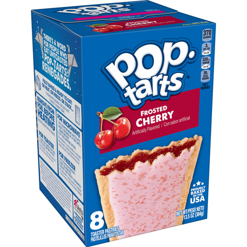 Kelloggs Pop-Tarts Frosted Cherry Toaster Pastries, 13.5 Ounce -- 12 per case