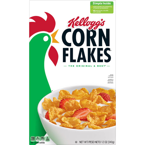 Kelloggs Corn Flakes Cereal, 12 Ounce Box -- 10 per case