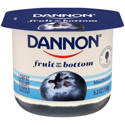 Yogurt Blueberry Low Fat Fruit On The Bottom