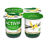 Activia Vanilla Probiotic Yogurt, 4 Ounce -- 24 per case.
