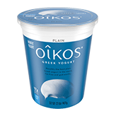 Oikos Plain Nonfat Greek Yogurt, 32 Ounce -- 6 per case.