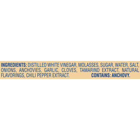 Sauce Worstershire Glass 5160022004/78002729