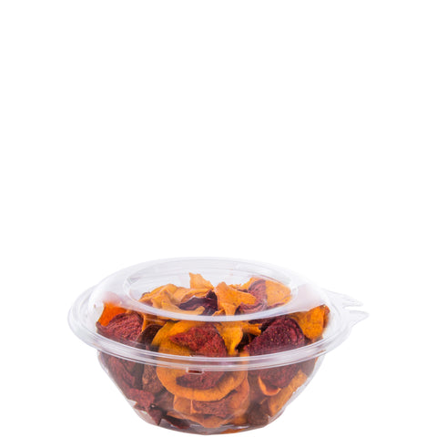 Bowl Plastic Clear Tamper Resistant W/ Dome Lid 24 Oz