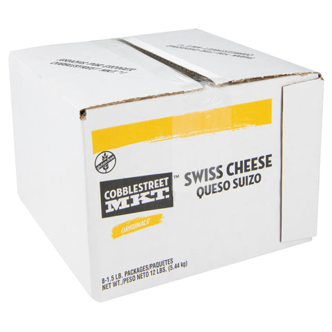 Cobblestreet Market™ CHEESE SWISS SLICED .75 OZ