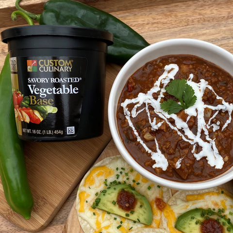 Custom Culinary® Savory Roasted® Vegetable Base, No MSG Added, Vegan 4 x 5 lb.