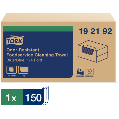 Wiper Towel Antimicrobial Foodservice Cloth Blue 1-ply 13x24