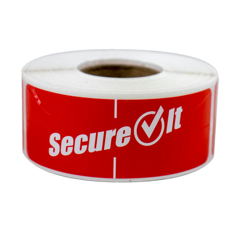 National Checking 1 x 3 inch Secure It Permanent Label, 2 roll per pack -- 20 per case.