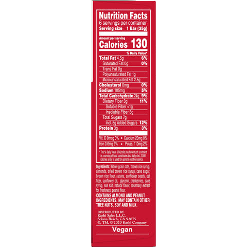 Kashi® SNACK BAR GRANOLA CHEWY TRAIL MIX