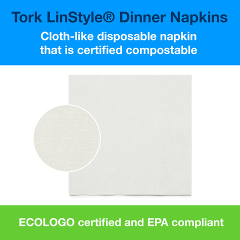 Napkin Dinner 17x17 White 1-ply