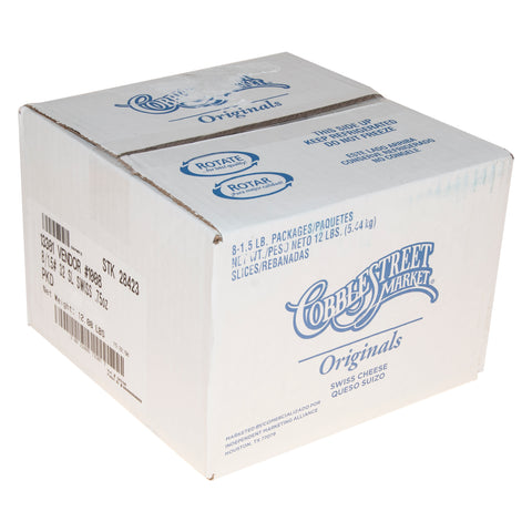 Cobblestreet Market™ CHEESE SWISS SLICED 1 OZ