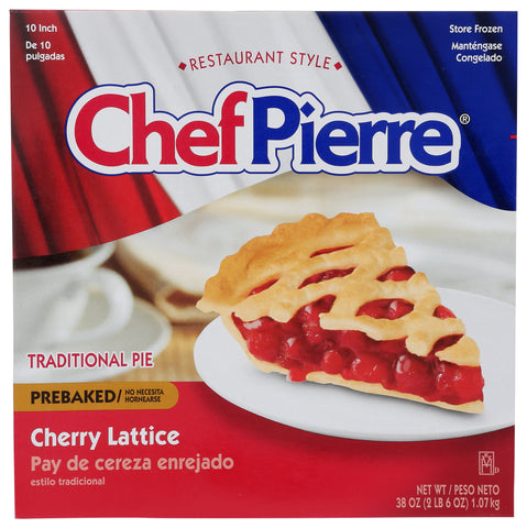 Pie Fruit Cherry Lattice Crust Pre-baked 10
