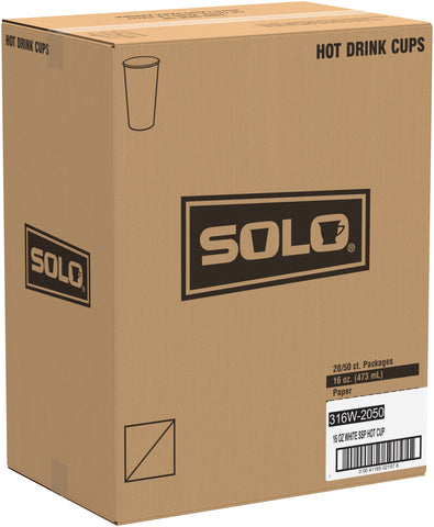 MarketPro® CUP PAPER HOT SINGLE POLY 16 OZ
