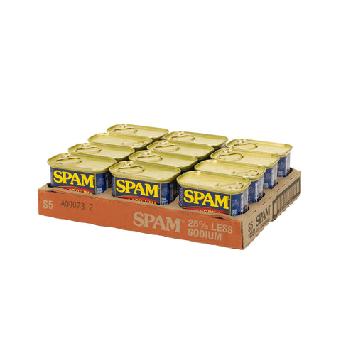 Spam Less Sodium Lunch Meat, 12 Ounce -- 12 per case