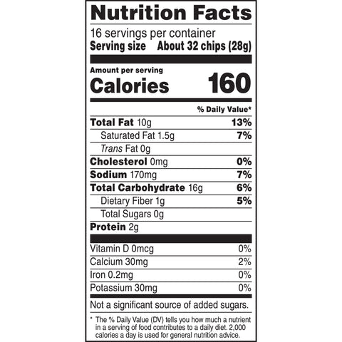 Frito Lay Regular Corn Chips, 1 Pound -- 8 per case.