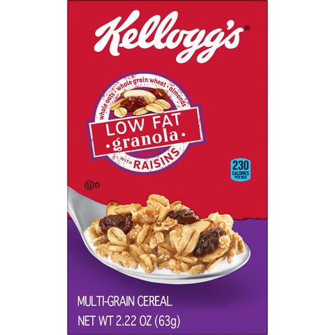 Cereal Granola Low Fat W/ Raisins Individual Box