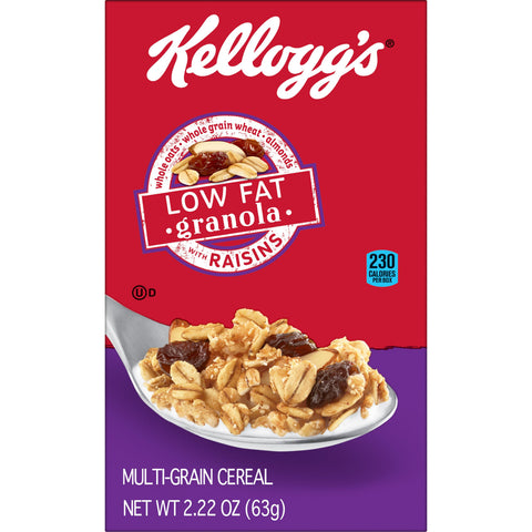 Cereal Granola Low Fat W/ Raisins Individual Box