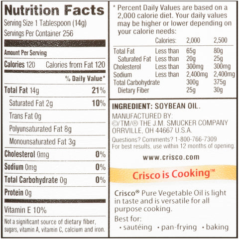Crisco® OIL VEGETABLE PURE ZTF