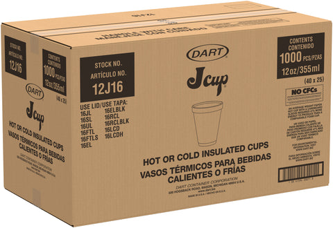 The Deck CUP FOAM WHITE SMALL DRINK 12 OZ