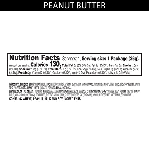 Cracker Sandwich Peanut Butter On Cheese