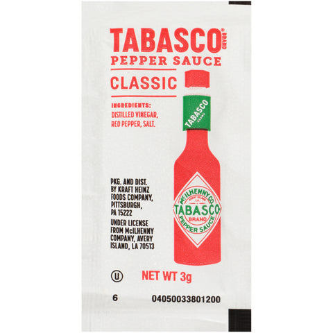 Sauce Tabasco Pepper Single Serve Packet 714100/78003248