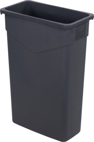 Carlisle CONTAINER WASTE TRIMLINE™ RECTANGLE TRASH CAN GREY 23 GAL