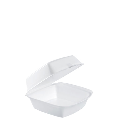 Dart CONTAINER FOAM 6X6 HINGED LID 1/500 CT