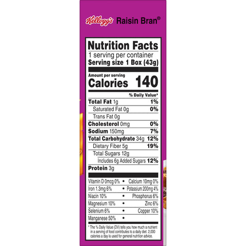 Cereal Raisin Bran® Individual Box