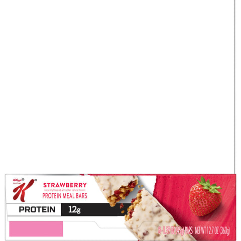 Kelloggs Special K Protein Meal Bar, Strawberry, 1.59oz, 8/Box
