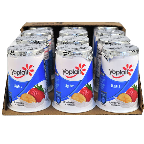 Yoplait Light YOGURT STRAWBERRY-BANANA LIGHT FAT FREE