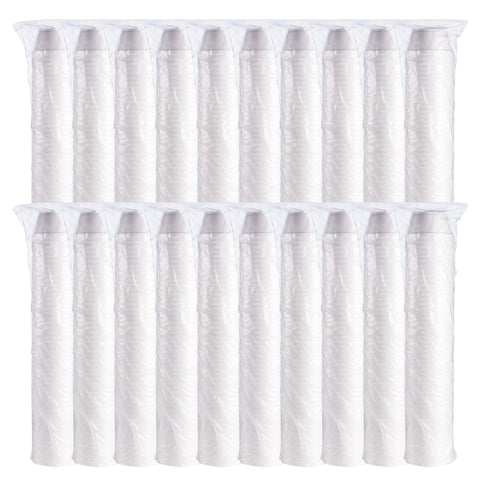 Container Foam White Food Squat 8 Oz
