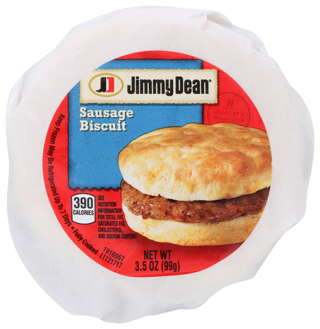 Jimmy Dean Sausage Biscuit, 3.5 Ounce -- 12 per case.