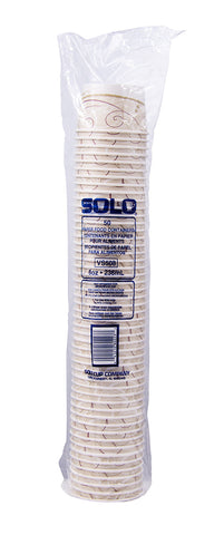 Container Paper Food Single Sided Poly 8 Oz