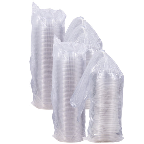 PresentaBowls® BOWL PLASTIC CLEAR W/ DOME LID 24 OZ